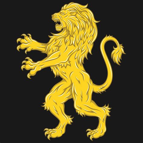 standing lion symbol